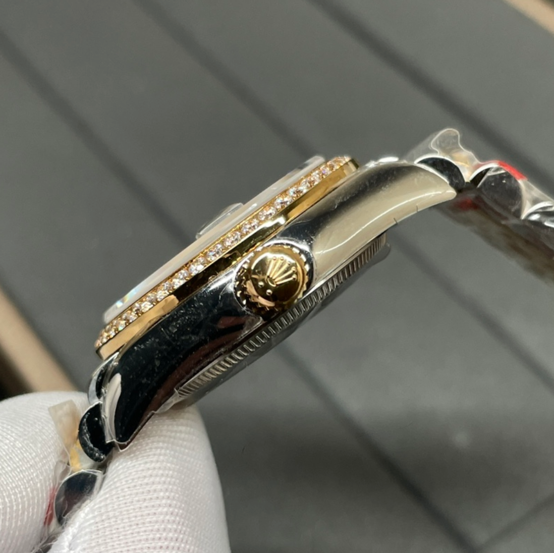 ROLEX DATEJUST DIAMOND FRAME