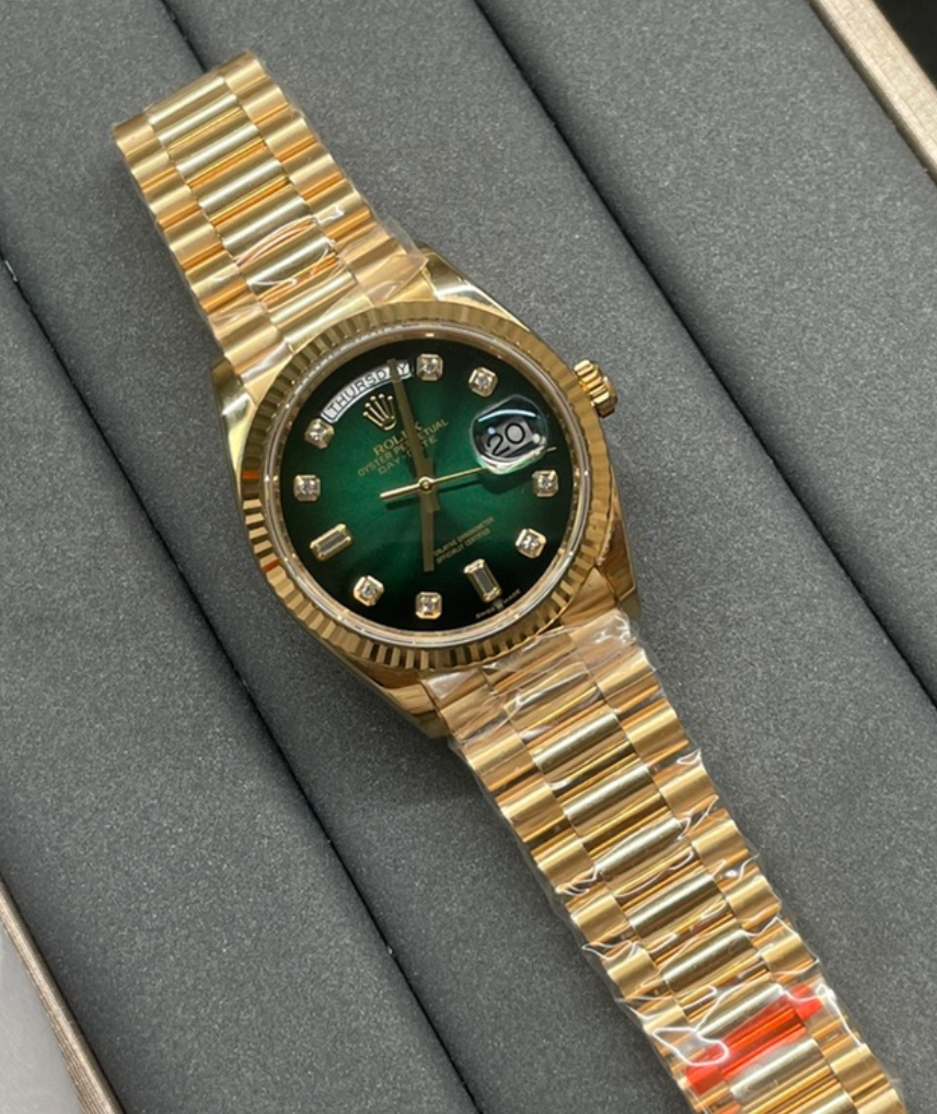 ROLEX DATEJUST 36MM SERIES (GOLD GREEN)