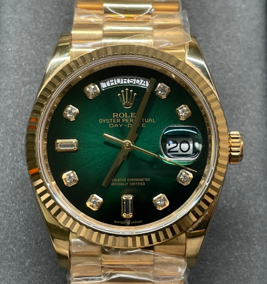 ROLEX DATEJUST 36MM SERIES (GOLD GREEN)