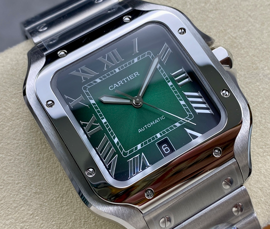 CARTIER SANTOS SAPPHIRE GLASS 3 EN 1 CORREAS