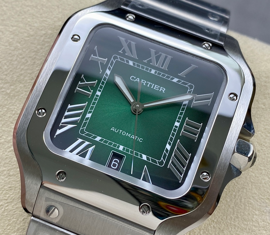 CARTIER SANTOS SAPPHIRE GLASS 3 EN 1 CORREAS