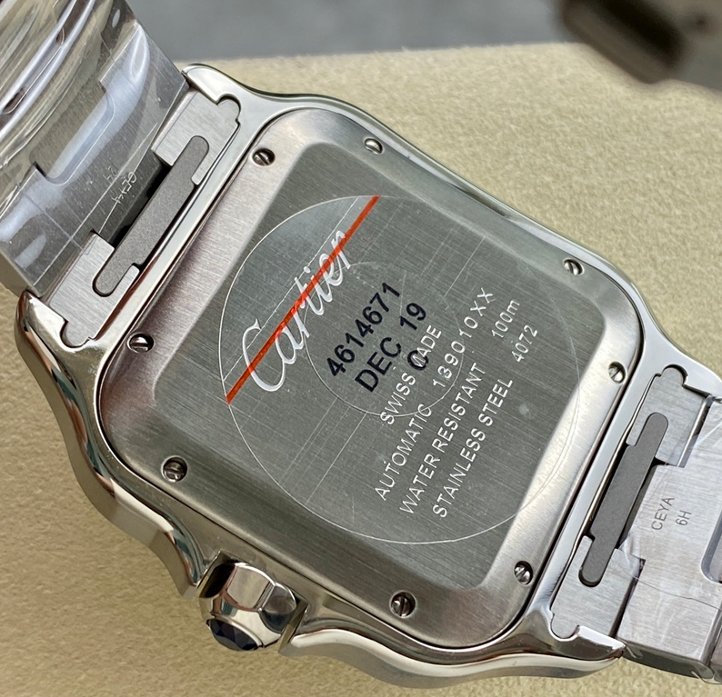 CARTIER SANTOS SAPPHIRE GLASS 3 EN 1 CORREAS