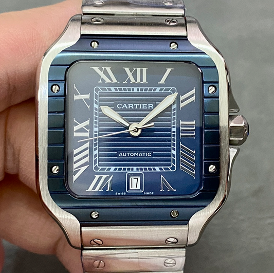 CARTIER SANTOS BLUE 2824 SERIES