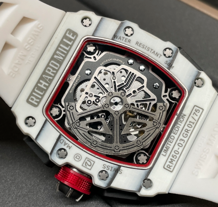 RICHARD MILLE WHITE CARBON FIBER ''LOTUS RACING''