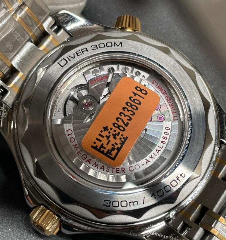 OMEGA SEAMASTER 300 GOLD BLACK 3300