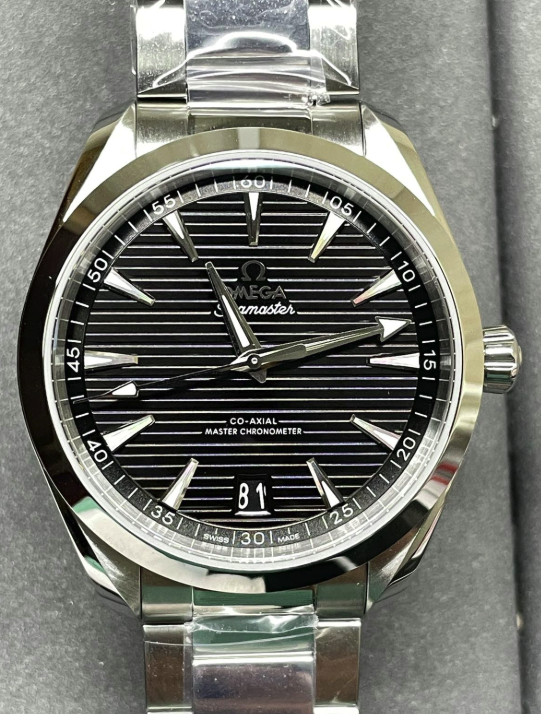 OMEGA SEAMASTER BLACK TEAK GRAIN